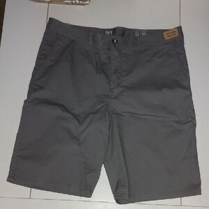 BKE Charcoal Flat Front Men Shorts. 38W 23L. NWT